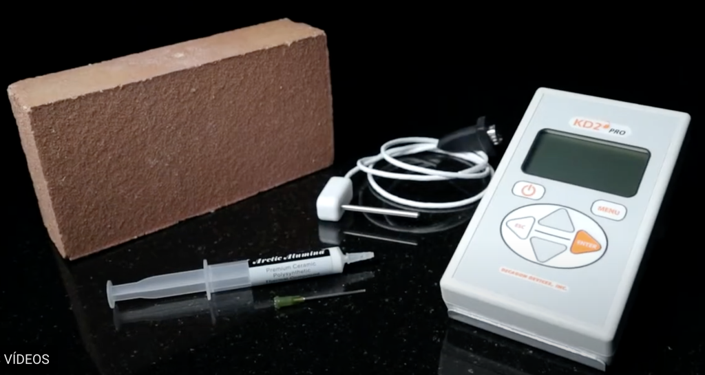 Medidas de propiedades térmicas en rocas y hormigones